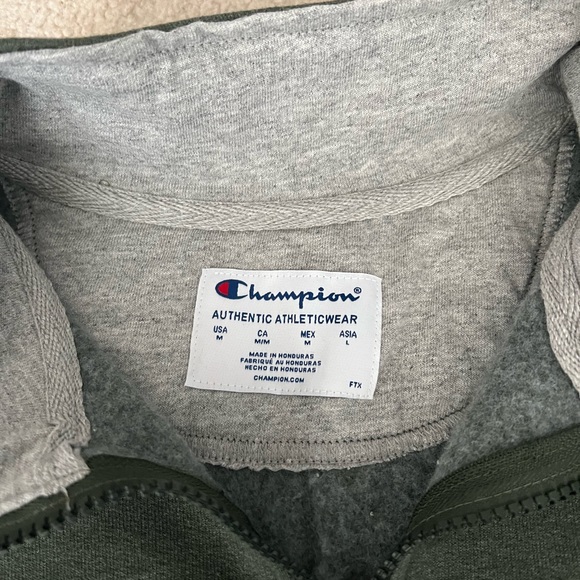 Mens Champion Half zip Pullover Sweatshirt NWT - Picture 2 of 4